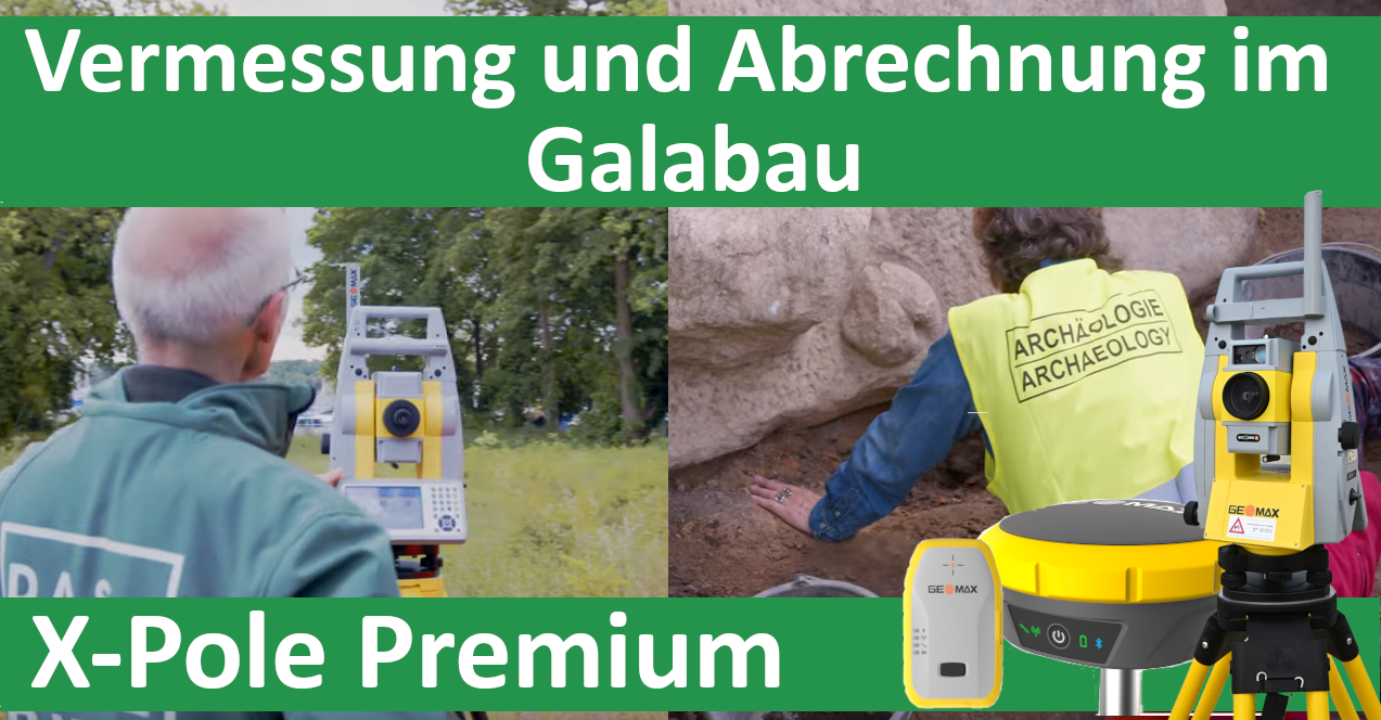 Vermessung und Abrechnung im Galabau Set X-Pole Premium