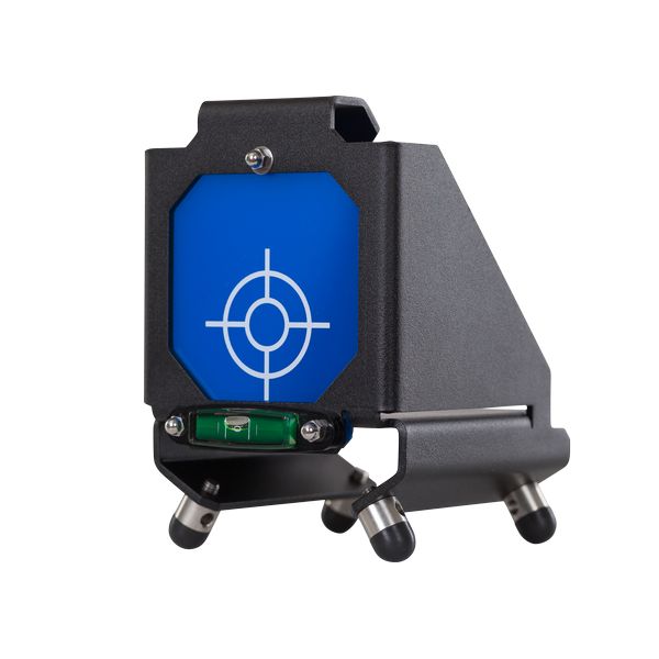 Standard-Zieltafel – blau, mit Libelle und Füßen für Kanalbaulaser Zeta-Serie G 
