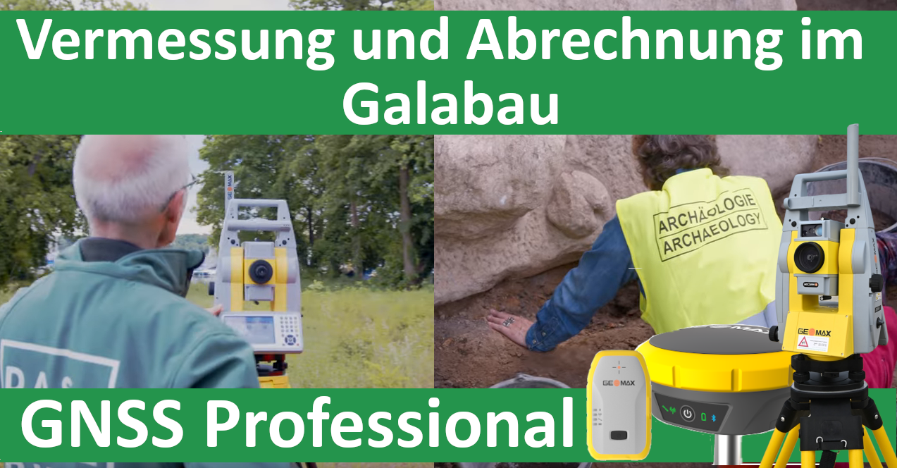 Vermessung und Abrechnung im Galabau Set GNSS Professional
