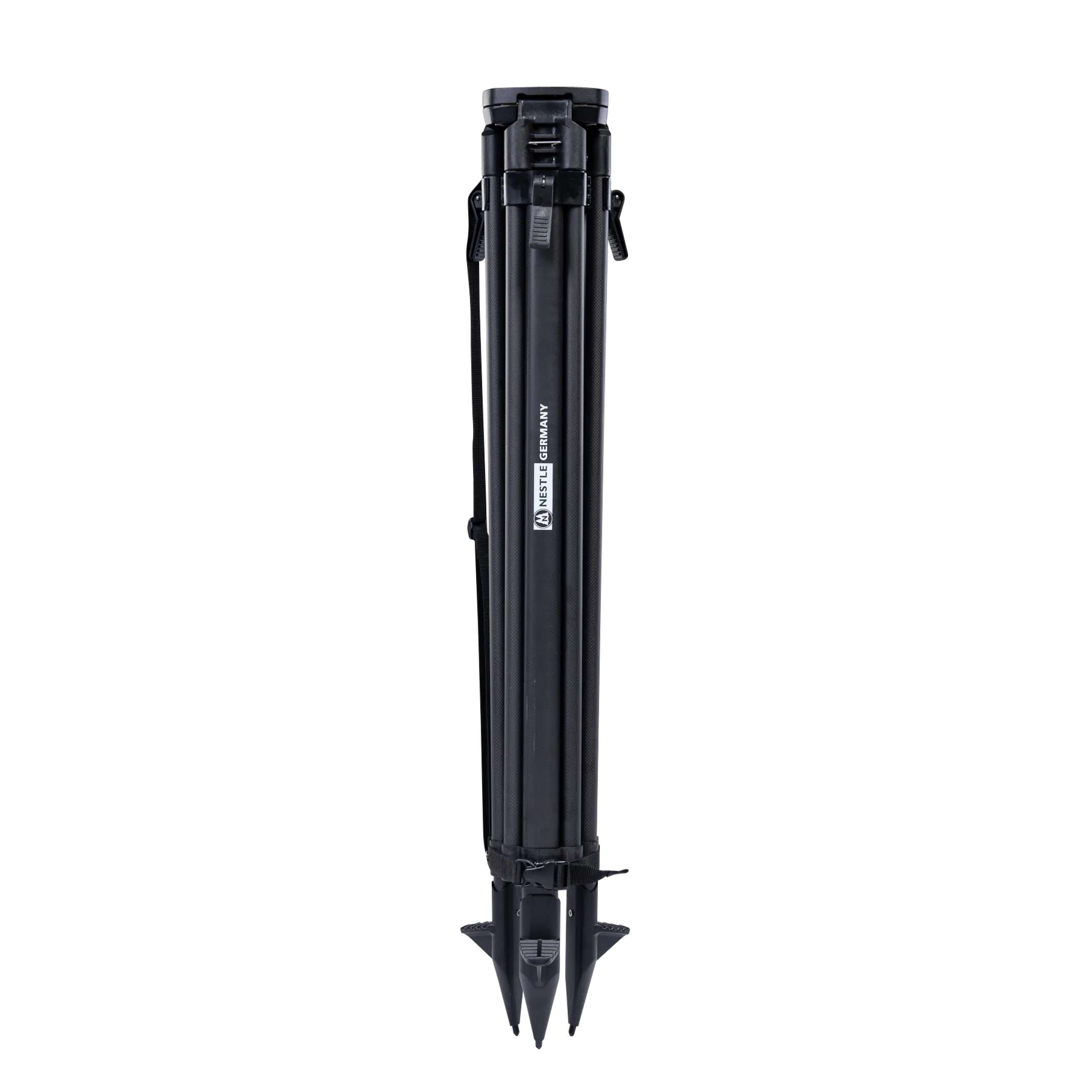 Karbonstativ GEO Delta schwarz, leicht, 93-169cm, Kopf: flach