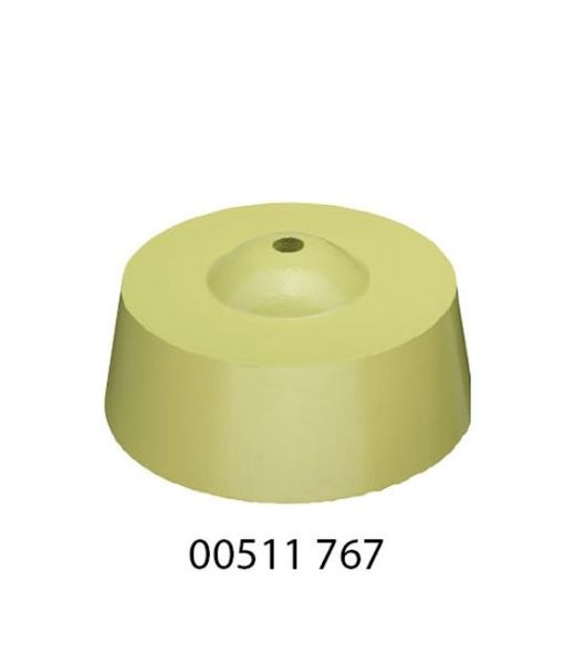 Abschlusskopf Kreuzanker, NP, gelb, Ø 115mm