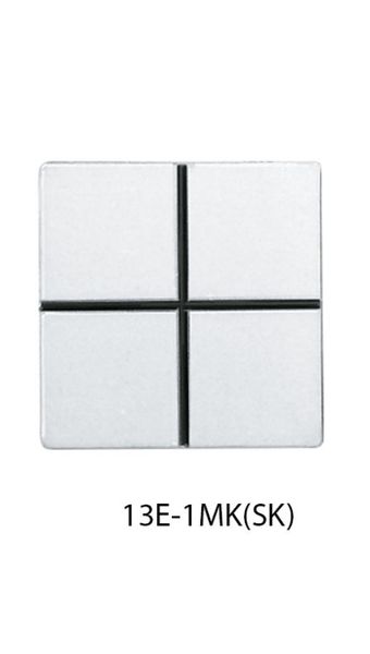 Meterrissmarke schwarzes Kreuz, 30x30x1,5mm