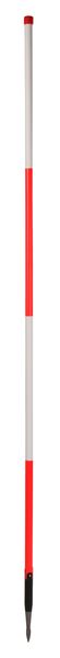 Fluchtstab Holz/PVC, dreikant Dreilaschenspitze, 2,16m, r/w w/r