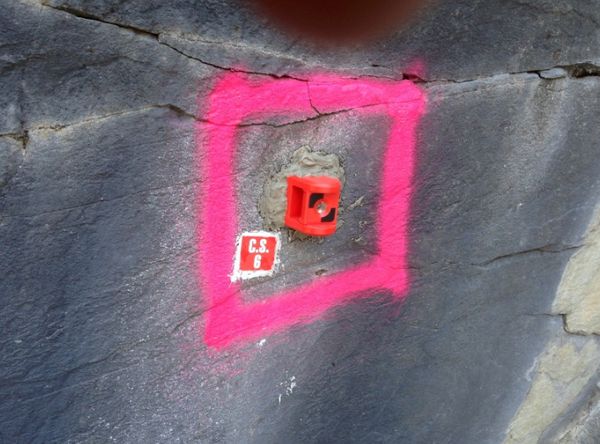 Miniprisma, Ø 17,5mm, 180° drehbar, rot, KA 30mm
