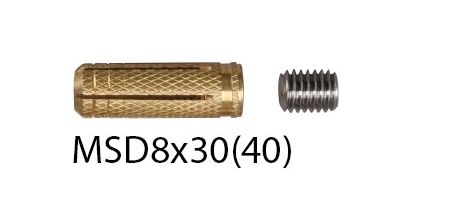 Messingspreizdübel M8x30, lose