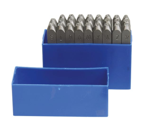 Schlagbuchstabensatz A-Z, Zeichenhöhe 5mm
