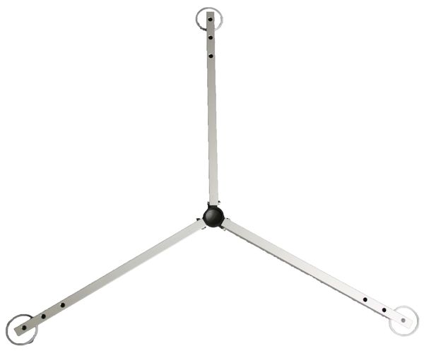 Dreistern, Alu, Gummizüge, Schenkel: 50cm, 500g