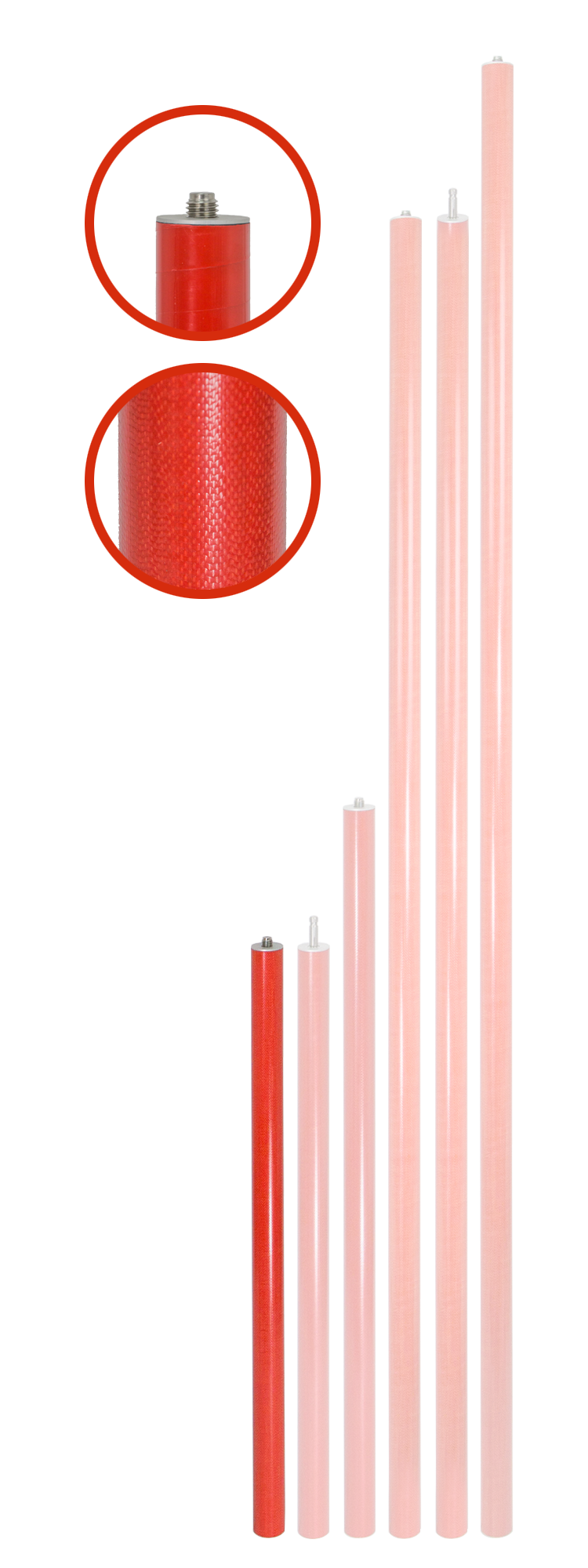 Verlängerung V 0,8 Z für Kanalmessstab, L=0,8m
