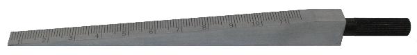 Messkeil Ablesung 0,1mm, verchromter Stahl, 0,5-11mm