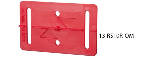 Meterrissmarke, rot, neutral, ohne Pinsel, sk, 79x50mm