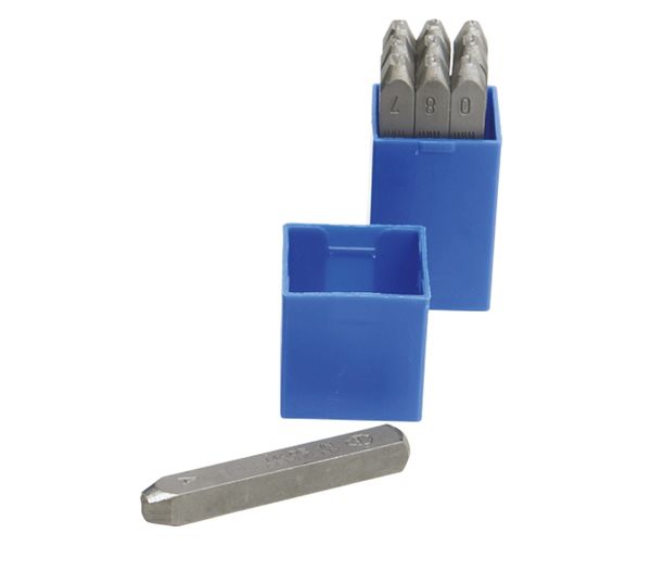 Schlagzahlensatz 0-9, Zeichenhöhe: 5mm
