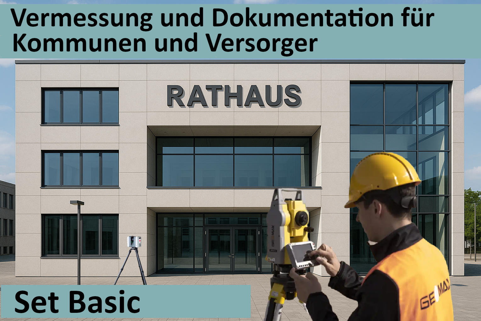 Vermessung und Dokumentation für Kommunen und Versorger - Set Basic
