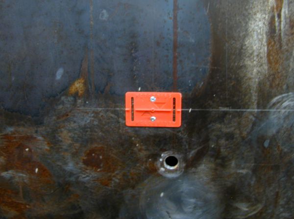 Meterrissmarke, rot, ohne Pinsel, neutral, 79x50mm