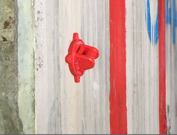 Miniprisma, Ø 25,4mm, 360°drehbar, rot, KA 45mm
