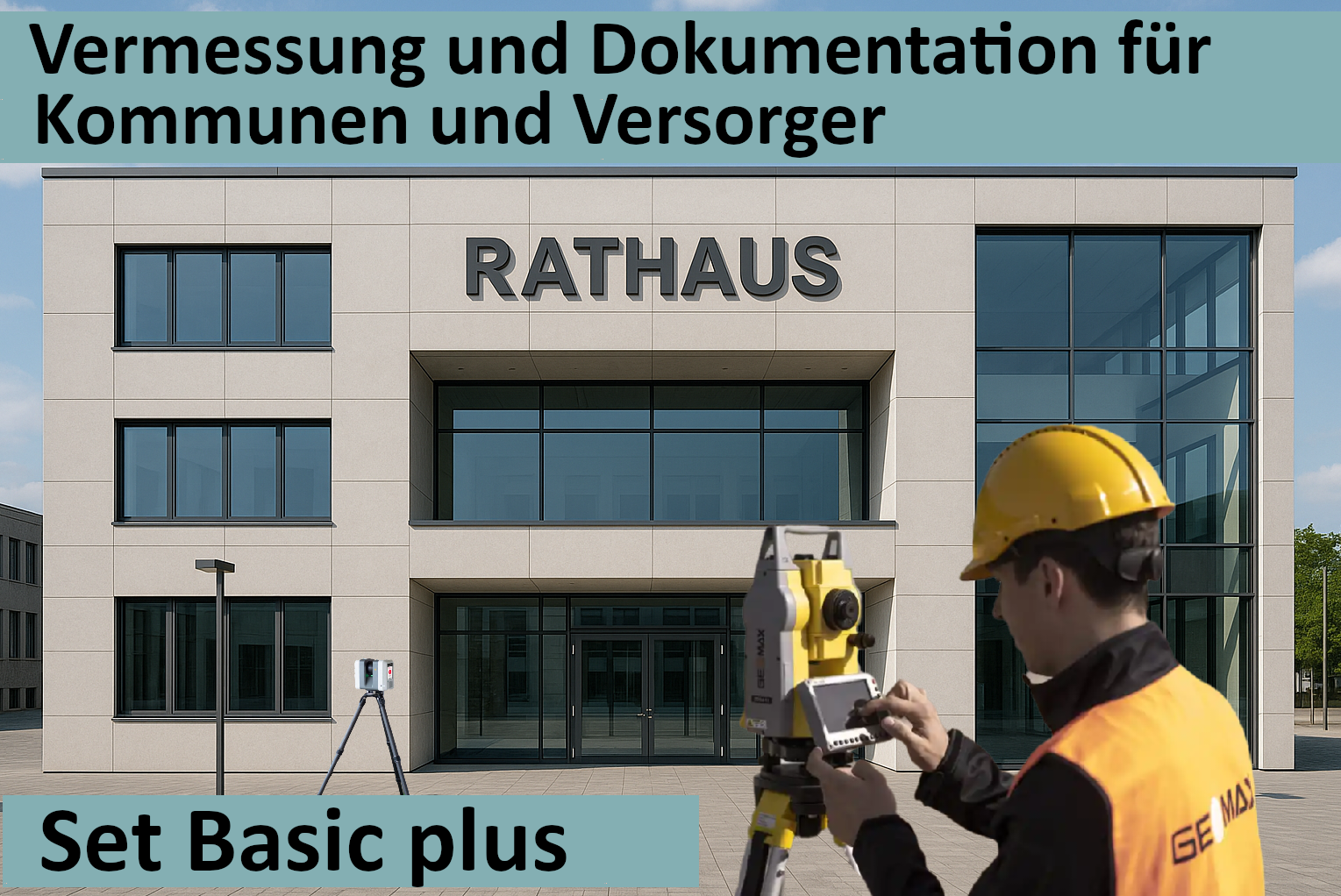 Vermessung und Dokumentation  für Kommunen und Versorger - Set Basic Plus