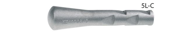 Mauerbolzen/Höhenbolzen, Alu, "HP", L 130mm