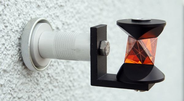 L-Träger für 360°-Prisma, mit Magnetfuß, Ø 40mm