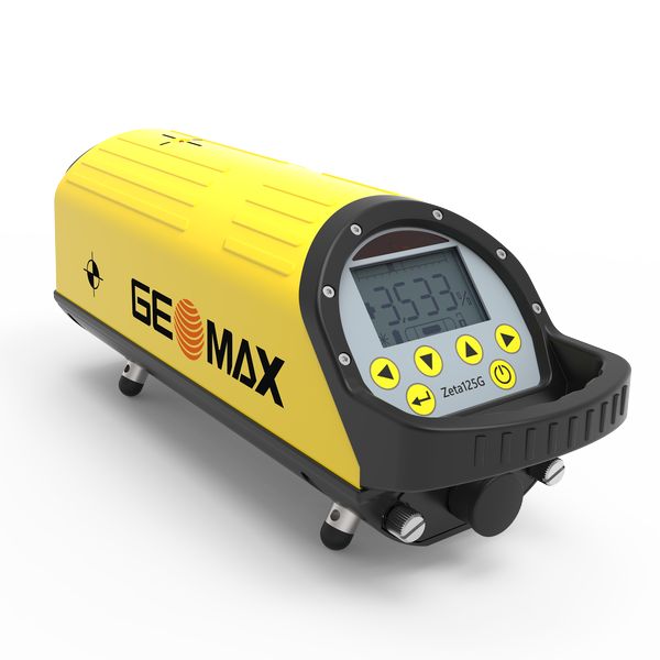 Abverkauf: Kanalbaulaser GeoMax Zeta125G, grüner Laser, LK2 mit Universal-Zieltafel (blau)