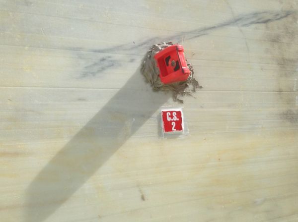 Miniprisma, Ø 17,5mm, 180° drehbar, rot, KA 30mm