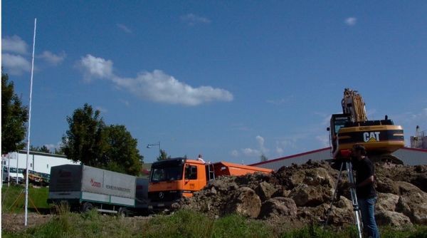 Teleskopnivelliermeter 5m, E-Teilung, Rückseite Stichmaß