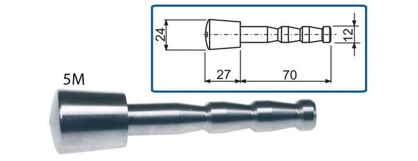 Mauerbolzen/Höhenbolzen, Edelstahl, mit Zentrierung, L 97mm