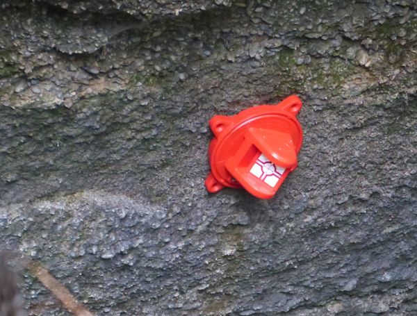 Reflexzielmarke, dreh- u. schwenkbar, rot, magnetisch