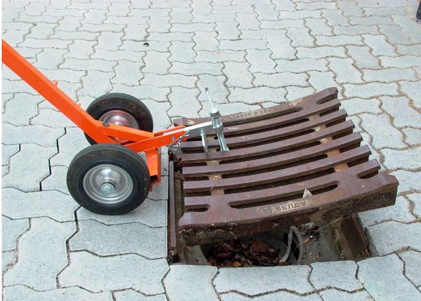 Schwerlasthaken, rund, für Kanaldeckelheber