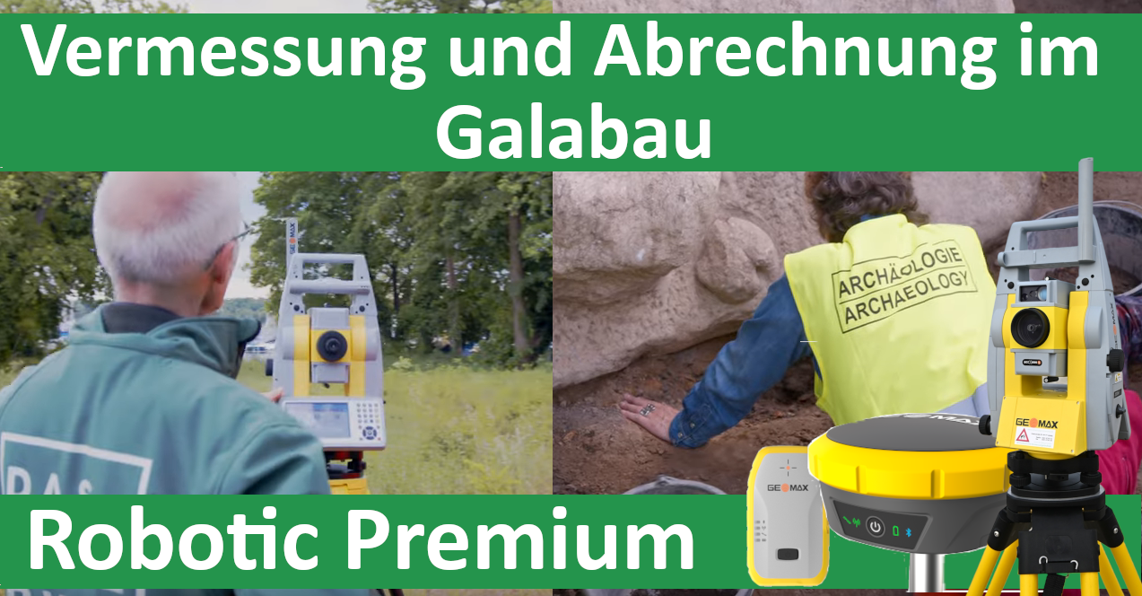 Vermessung und Abrechnung im Galabau Set Robotic Premium