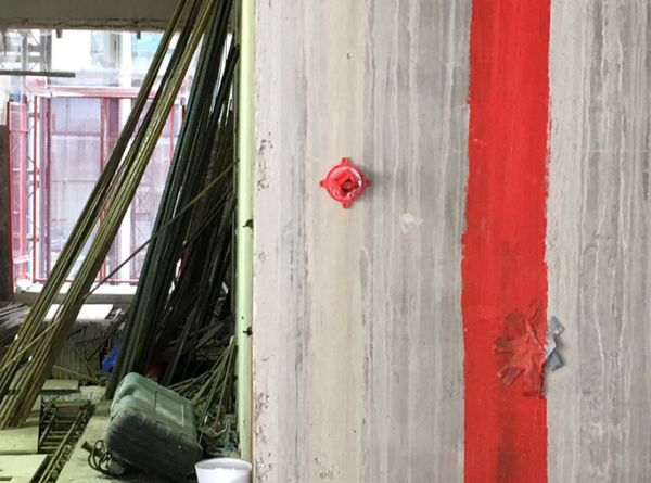 Miniprisma, Ø 25,4mm, 360°drehbar, rot, KA 45mm