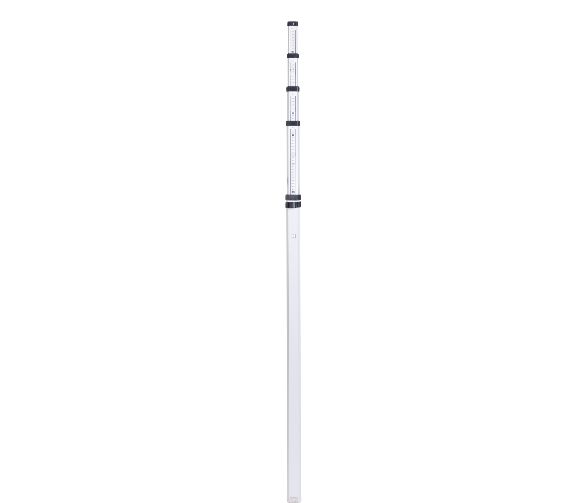Teleskopnivelliermeter 5m, E-Teilung, Rückseite Stichmaß