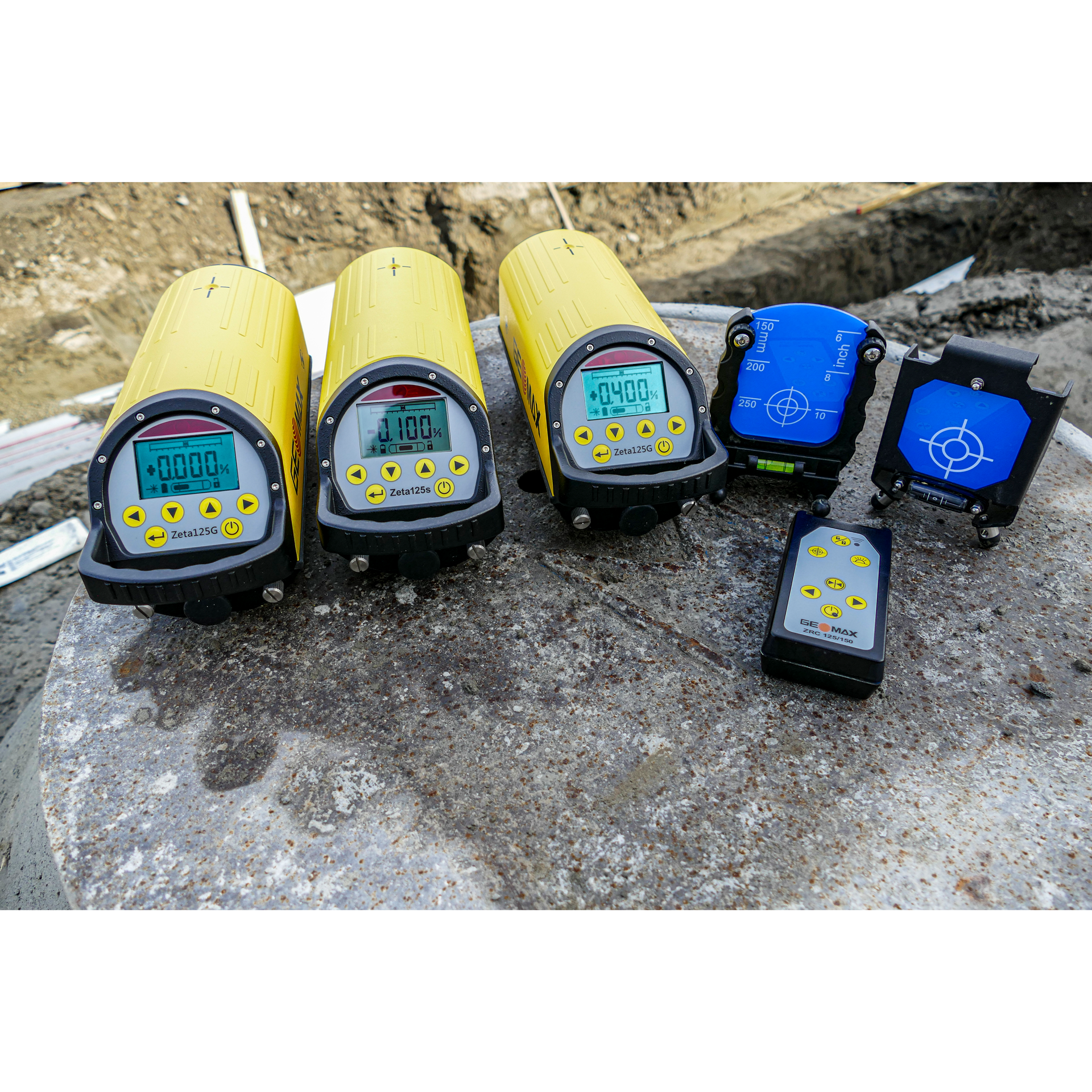 GEOMAX Zeta 125SG Kanalbaulaser, grün, LK3 SET