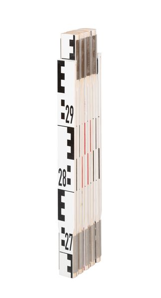 Geometer-Maßstab, Holz, Schenkel 38cm, L=3m