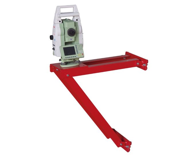 Wandkonsole, schwer, rot, Wandabstand 400mm