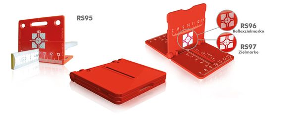 Absteckhilfe mit Fadenkreuz, klappbar, Zielhöhe 20mm