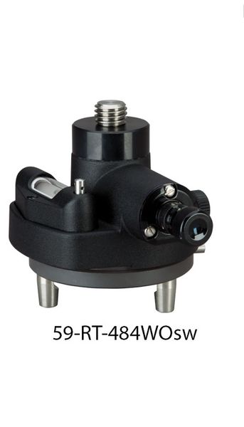 Prismenträger m. 5/8"-Adapter, drehbar, opt. Lot, schwarz