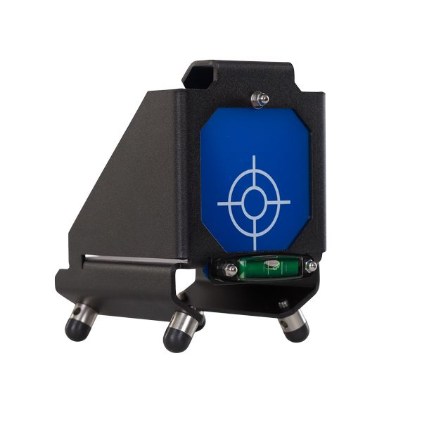 Standard-Zieltafel – blau, mit Libelle und Füßen für Kanalbaulaser Zeta-Serie G 
