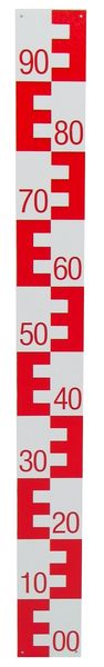 Pegellatte Hartschaum, rot, L=1m