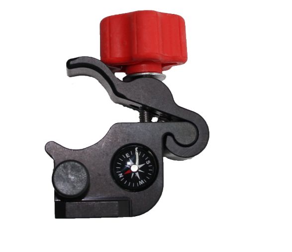 Stabhalter / Stabklemme mit Kompass